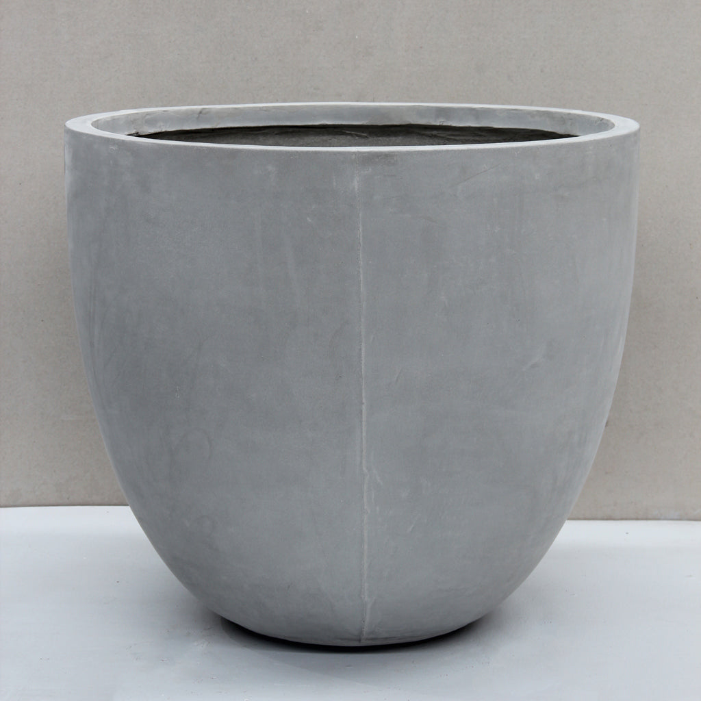 Grey Egg Pot - Bay Road Nursery